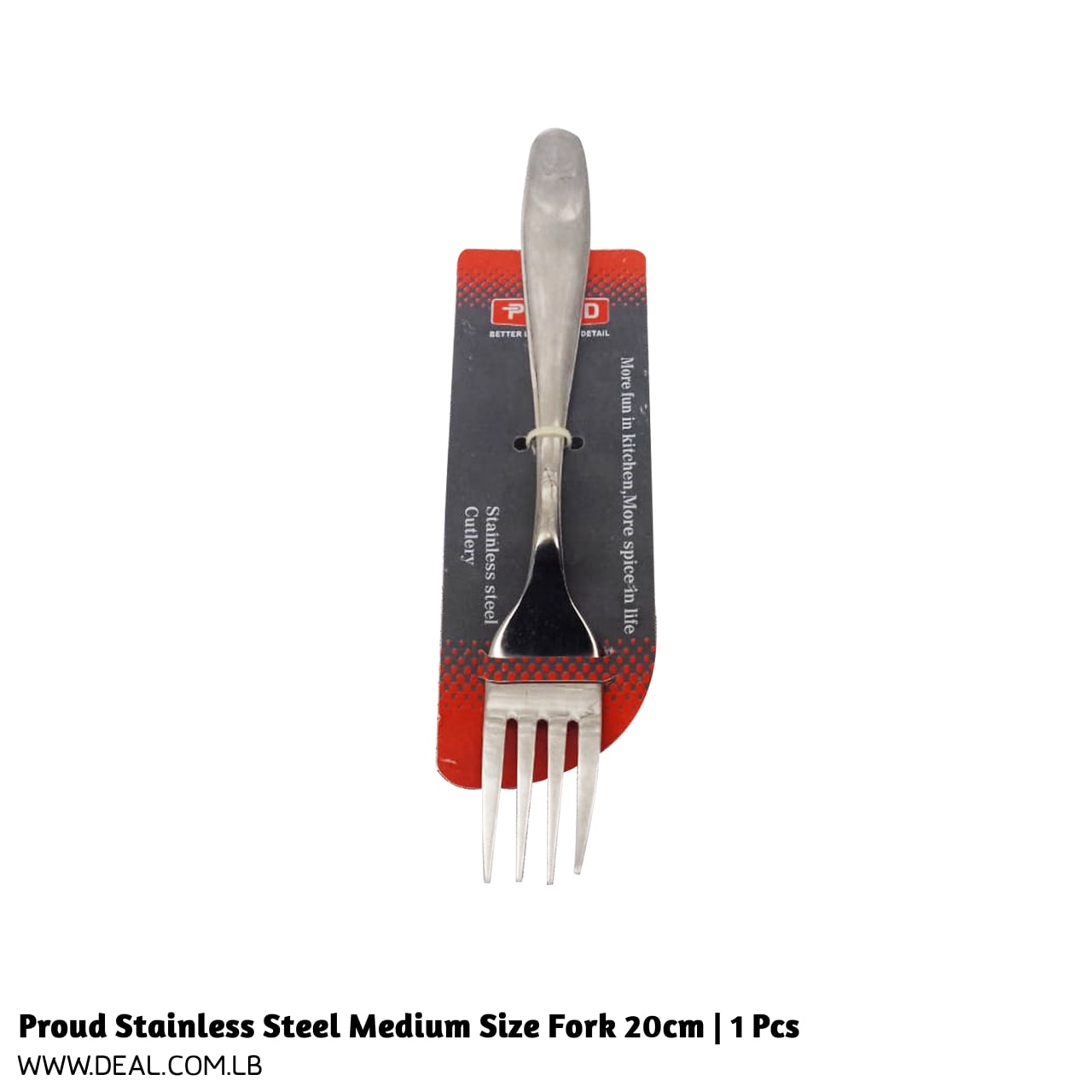 Proud+Stainless+Steel+Medium+Size+Fork+20cm+%7C+1+Pcs